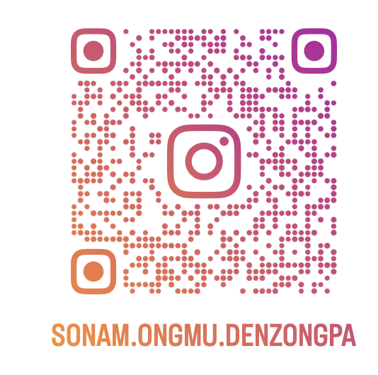 QR code to follow Sonam Ongmu Denzongpa on Instagram
